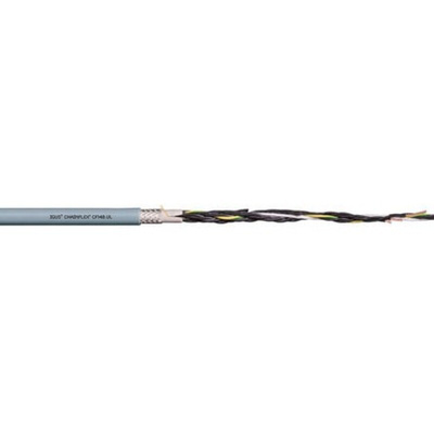 Igus chainflex CF140.UL Control Cable, 3 Cores, 0.75 mm², Screened, 25m, Grey PVC Sheath, 18 AWG