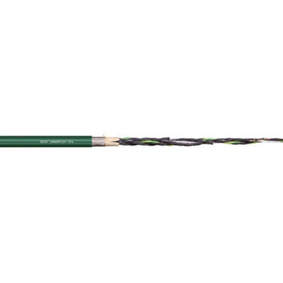 Igus chainflex CF6 Control Cable, 3 Cores, 1 mm², Screened, 25m, Green PVC Sheath, 17 AWG