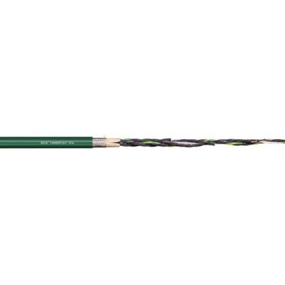 Igus chainflex CF6 Control Cable, 4 Cores, 1.5 mm², Screened, 25m, Green PVC Sheath, 15 AWG