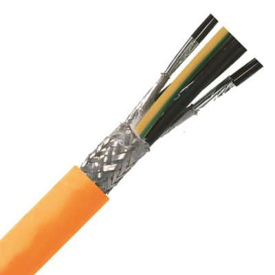 Lapp ÖLFLEX SERVO FD Control Cable, 6 Cores, 1.5 mm², Screened, 50m, Orange PUR Sheath, 15 AWG