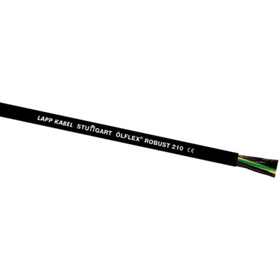 Lapp ÖLFLEX ROBUST 210 Control Cable, 12 Cores, 0.75 mm², Unscreened, 50m, Black TPE Sheath, 18 AWG