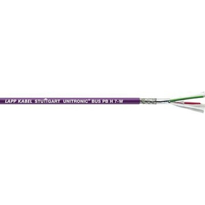 Lapp UNITRONIC BUS PB FC Data Cable, 2 Cores, 0.64 mm², Screened, 50m, Black PE Sheath, 19 AWG