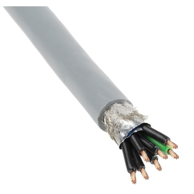 Lapp ÖLFLEX CONTROL TM CY Control Cable, 7 Cores, 1 mm², CY, Screened, 50m, Grey, 18 AWG