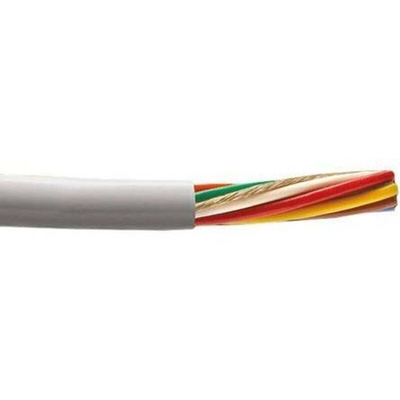 Alpha Wire Alpha Essentials Control Cable, 15 Cores, 0.81 mm², Unscreened, 30m, Grey PVC Sheath, 18 AWG