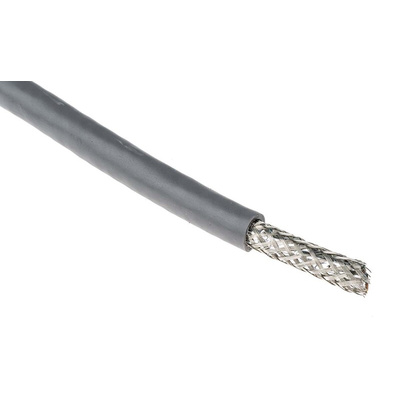 Alpha Wire Alpha Essentials Control Cable, 8 Cores, 0.35 mm², Screened, 30m, Grey PVC Sheath, 22 AWG