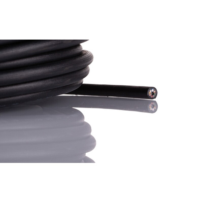 Phoenix Contact SACB- 6X0.34/2X0.75-50 PUR Data Cable, 8 Cores, 0.34 mm², 0.75 mm², Unscreened, 50m, Black PUR Sheath,