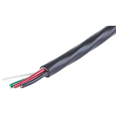 Alpha Wire Xtra-Guard 2 Control Cable, 3 Cores, 0.56 mm², Unscreened, 30m, Black PE Sheath, 20 AWG