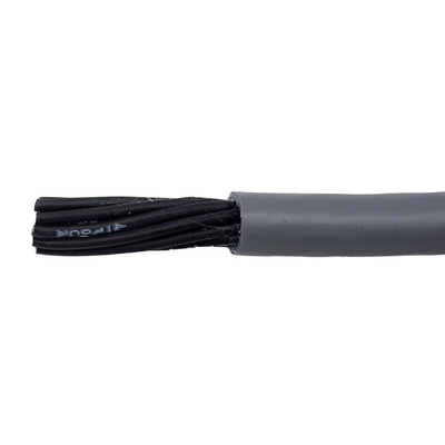 Alpha Wire EcoFlex PUR Control Cable, 12 Cores, 0.5 mm², ECO, Unscreened, 30m, Grey PUR Sheath, 20 AWG