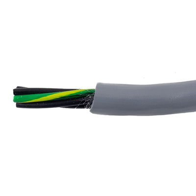 Alpha Wire EcoFlex PUR Control Cable, 5 Cores, 0.5 mm², ECO, Unscreened, 30m, Grey PUR Sheath, 20 AWG
