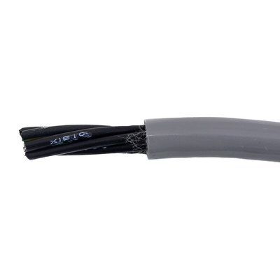 Alpha Wire EcoFlex PUR Control Cable, 7 Cores, 0.5 mm², ECO, Unscreened, 30m, Grey PUR Sheath, 20 AWG