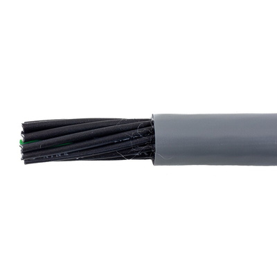 Alpha Wire EcoFlex PUR Control Cable, 18 Cores, 0.78 mm², ECO, Unscreened, 30m, Grey PUR Sheath, 18 AWG