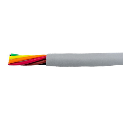 Alpha Wire EcoCable Mini Control Cable, 6 Cores, 0.15 mm², ECO, Unscreened, 305m, Grey mPPE Sheath, 26 AWG