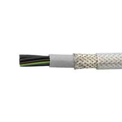 Alpha Wire Control Cable, 3 Cores, 1.5 mm², CY, Screened, 100m, Transparent PVC Sheath