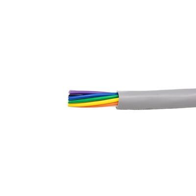 Alpha Wire Control Cable, 12 Cores, 0.35 mm², Unscreened, 305m, Grey PVC Sheath, 22 AWG