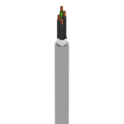 Alpha Wire Xtra-Guard Flex Multicore Industrial Cable, 4 Cores, Unscreened, 305m, Grey