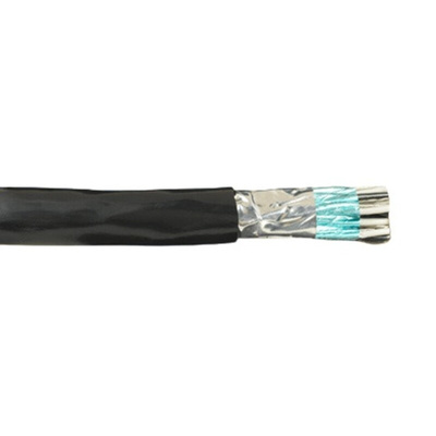 Alpha Wire 1717 Control Cable, 6 Cores, 0.5 mm², Screened, 100ft, Grey PVC Sheath, 20 AWG