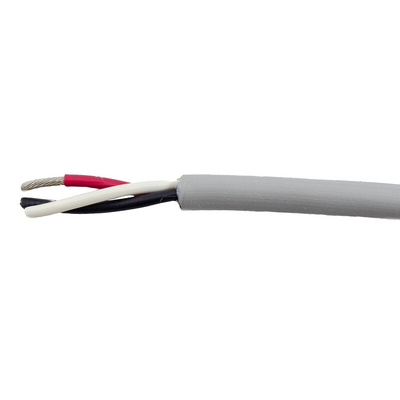 Alpha Wire EcoCable Mini Control Cable, 3 Cores, 0.24 mm², ECO, Unscreened, 30m, Grey mPPE Sheath, 24 AWG