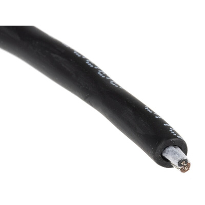 Alpha Wire Xtra-Guard 4 Control Cable, 2 Cores, 0.23 mm², Screened, 30m, Black TPE Sheath, 24 AWG