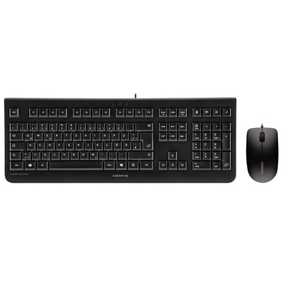 Cherry Keyboard and Mouse Set Wired AZERTY Black