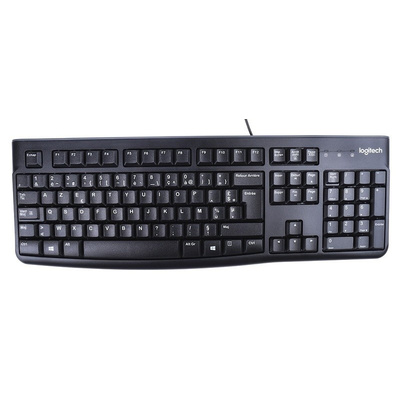 Logitech Keyboard and Mouse Set Wired AZERTY Black