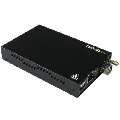 Startech 10/100/1000Mbit/s LC, RJ45 Single Mode Media Converter Half/Full Duplex 10km