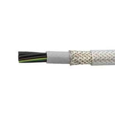 Alpha Wire Control Cable, 5 Cores, 1 mm², CY, Screened, 50m, Transparent PVC Sheath