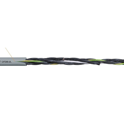Igus chainflex CF130.UL Control Cable, 3 Cores, 4 mm², Unscreened, 25m, Grey PVC Sheath, 12 AWG
