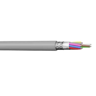 AXINDUS MC22E Control Cable, 10 Cores, 0.22 mm², Screened, 100m, Grey PVC Sheath, AWG24