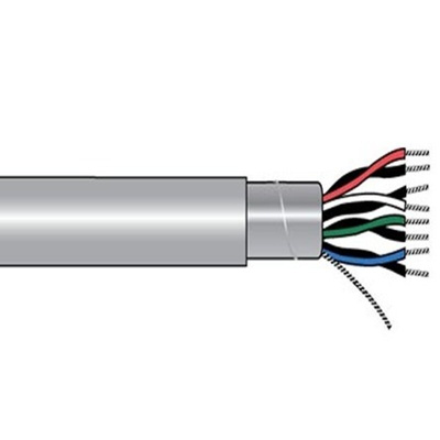 5909/19C Control Cable, 3 Cores, 0.75 mm², Screened, 1000ft, Grey PVC Sheath, 18 AWG