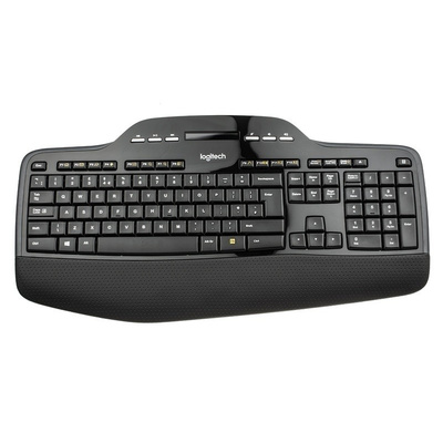 Logitech Keyboard and Mouse Set Wireless QWERTY Black (Keyboard), Black/Grey (Mouse)