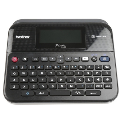 Brother PT-D600VP Handheld Label Printer With QWERTY Keyboard, UK Plug