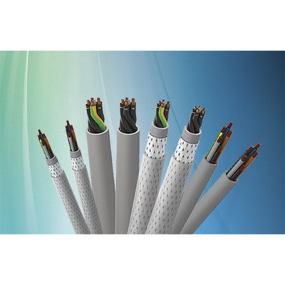 Belden MachFlex Control Cable, 3 Cores, 2.5 mm², YY, Unscreened, 100m, Grey PVC Sheath