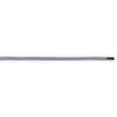 AXINDUS HARMOFLEX Control Cable, 4 Cores, 1.5 mm², H05VV5F, Unscreened, 100m, Grey PVC, type TM5 Sheath, 14AWG
