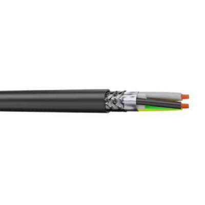 AXINDUS 2XSL Power Cable, 4 Cores, 2.5 mm², Screened, 100m, Black PVC Sheath