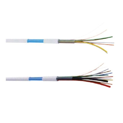 CAE Groupe MULTI275 Control Cable, 12 Cores, 10 x 0.22 + 2 x 0.75 mm², Screened, 100m, Multicoloured PVC Sheath