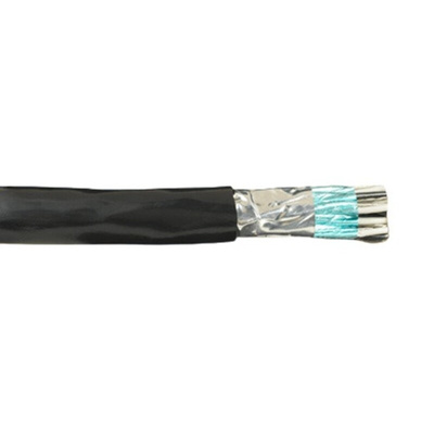 3463 Control Cable, 3 Cores, 0.08 mm², Screened, 500ft, Grey PVC Sheath, 28 AWG