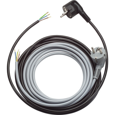 Lapp OLFLEX PLUG H05VV-F Power Cable Assembly, 3 Cores, 1 mm², Unscreened, 1.5m, Black PVC Sheath, 17
