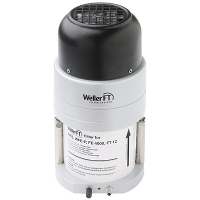 Weller WFE P, 230V ac Solder Fume Extractor, Fine Dust Filter F7; HEPA Filter H13 & Wide Band Gas Filter, 70W, Euro Plug