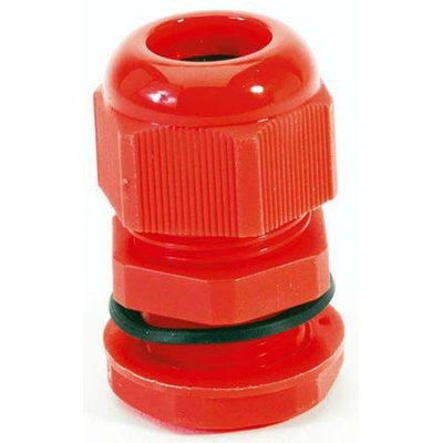 HellermannTyton NGM Series Red Nylon Cable Gland, M50 Thread, 30mm Min, 38mm Max, IP68