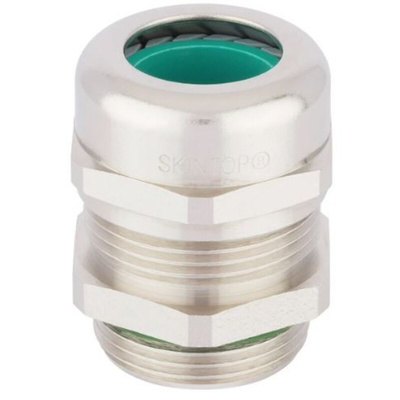 Lapp SKINTOP Series Nickel Plated Brass Cable Gland, M20 Thread, 7mm Min, 13mm Max, IP68