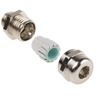 Lapp SKINTOP Series Nickel Plated Brass Cable Gland, M12 Thread, 3.5mm Min, 7mm Max, IP68