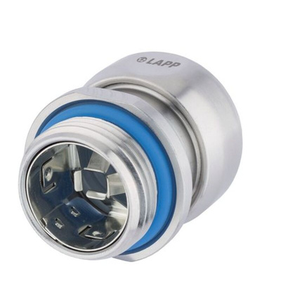 Lapp SKINTOP Series Metallic Stainless Steel Cable Gland, M12 Thread, 4mm Min, 7mm Max, IP68, IP69