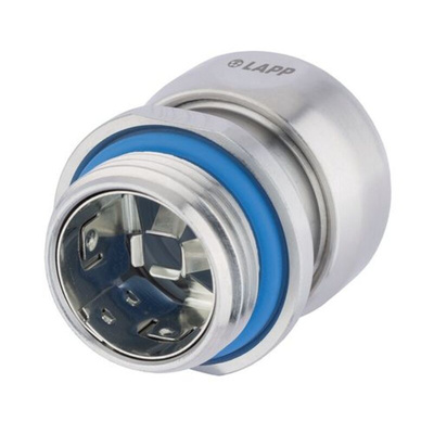 Lapp SKINTOP Series Metallic Stainless Steel Cable Gland, M16 Thread, 6mm Min, 10mm Max, IP68, IP69