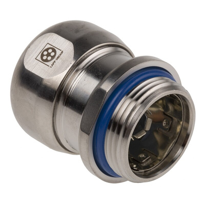 Lapp SKINTOP Series Metallic Stainless Steel Cable Gland, M25 Thread, 9mm Min, 17mm Max, IP68, IP69