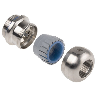 Lapp SKINTOP Series Metallic Stainless Steel Cable Gland, M32 Thread, 11mm Min, 21mm Max, IP68, IP69