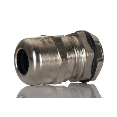 Alpha Wire FIT Series Metallic Metal Cable Gland, M16 Thread, 5mm Min, 10mm Max, IP66, IP68