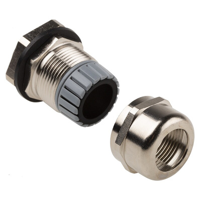 Alpha Wire FIT Series Metallic Metal Cable Gland, NPT 3/4in Thread, 13mm Min, 18mm Max, IP66, IP68