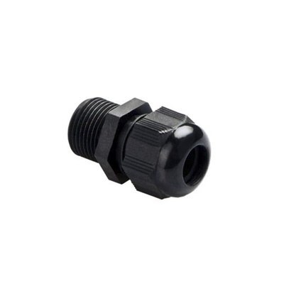 ABB NCG Series Black Nylon Cable Gland, M25 Thread, 13mm Min, 18mm Max