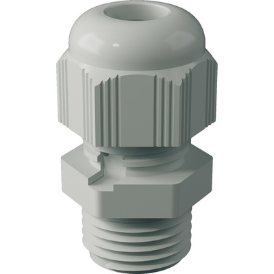 Bopla Light Grey Polyamide Cable Gland, M20 Thread, 6mm Min, 11mm Max