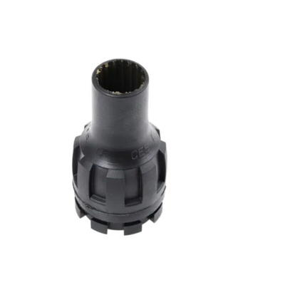 TE Connectivity CES Series Series Black Nylon Cable Gland Locknut, 1-12 UNF Thread, 4.1mm Min, 12.7mm Max